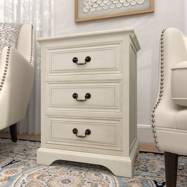 Cream Wood Traditional Cabinet 25 x 17 x 14 - 17 x 14 x 25