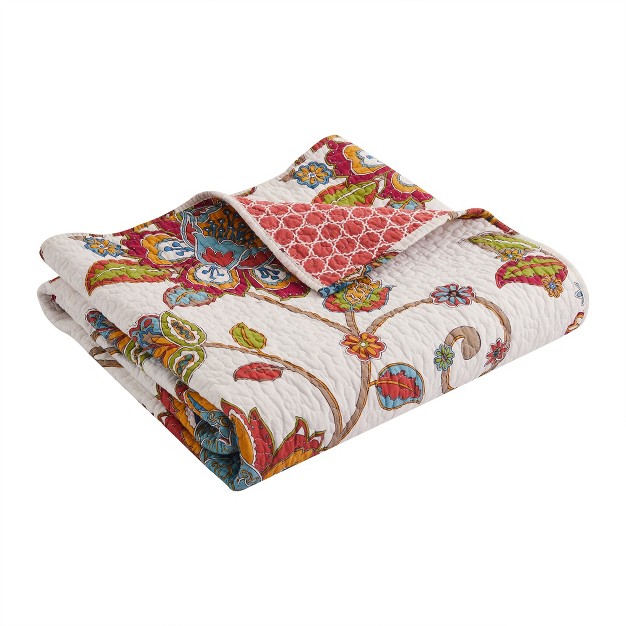 Clementine Floral Quilted Throw Levtex Home