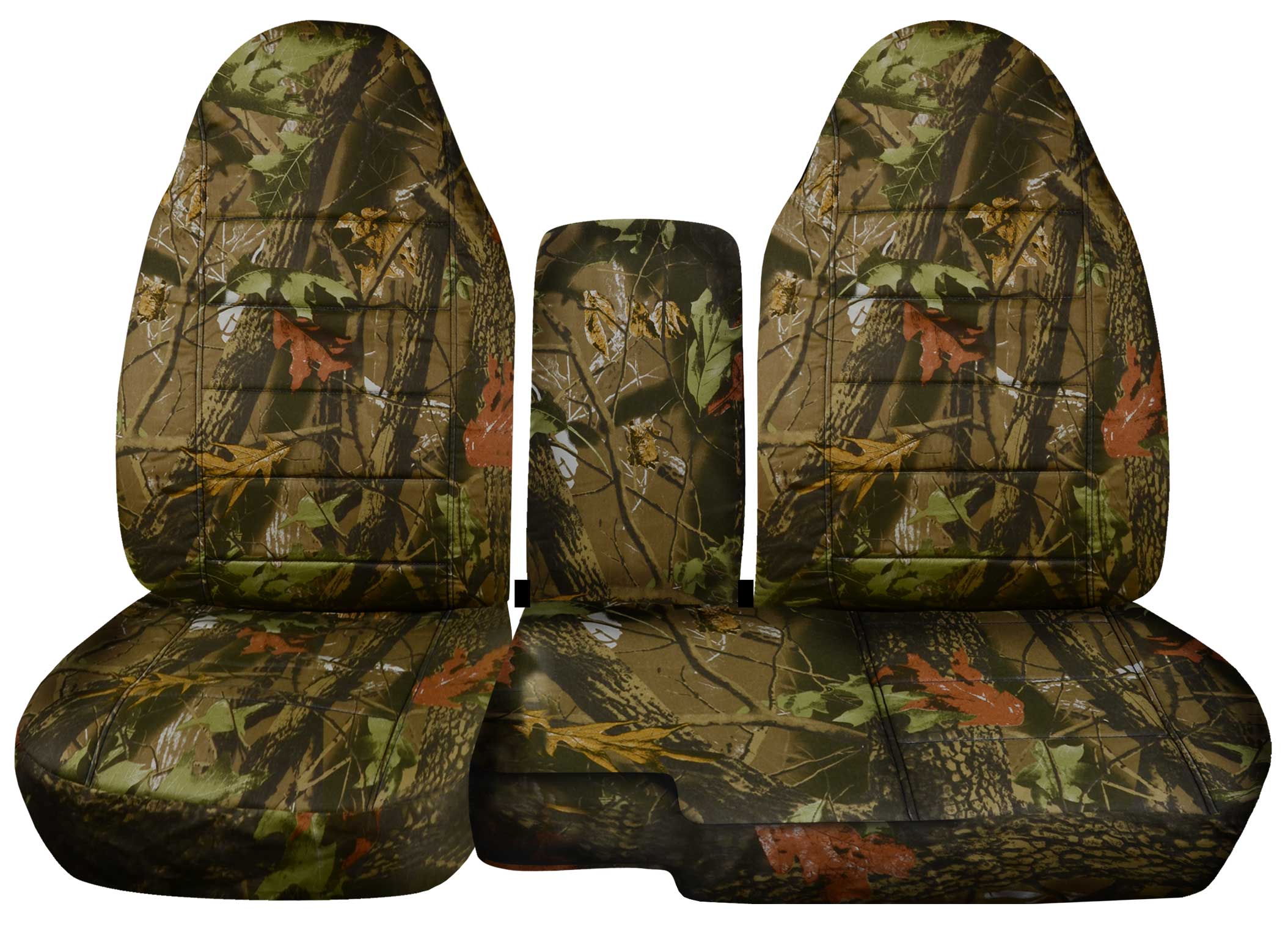 T22-Designcovers Compatible with 1998-2003 Ford Ranger/Mazda B-Series pickup truckCamouflage Truck Seat Covers (60/40 Split Bench)w Center Console:Without Cup Holders: Camo Real Tree