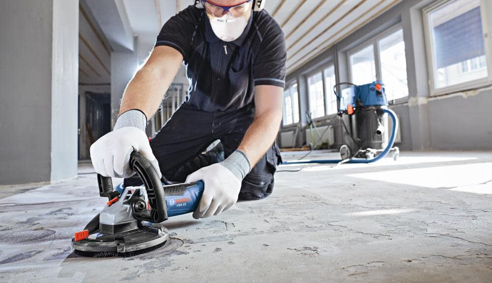 Bosch 5 In. Concrete Surfacing Grinder with Dedicated Dust-Collection Shroud CSG15 from Bosch