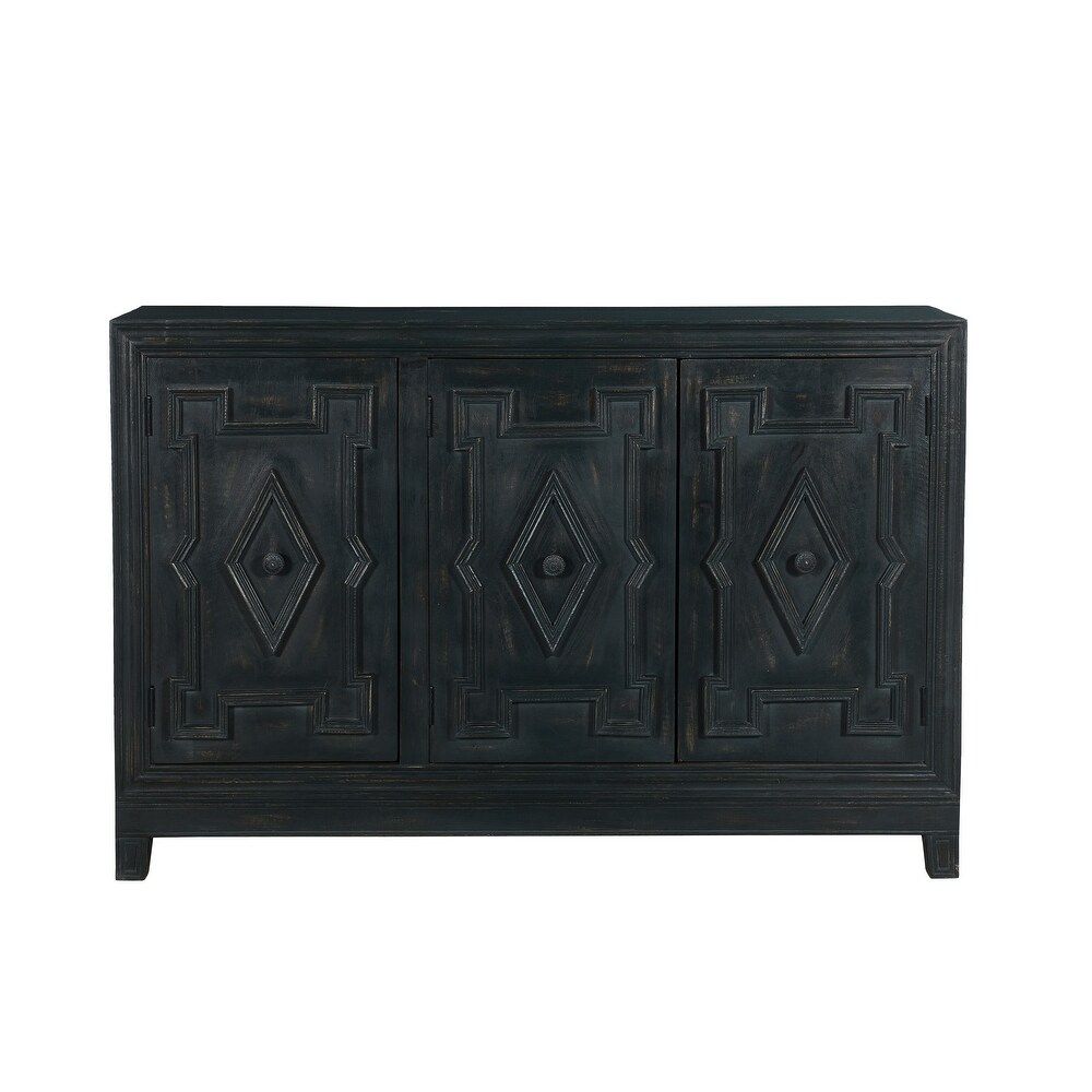 Aubrey 3 Door Diamond Sideboard   58\