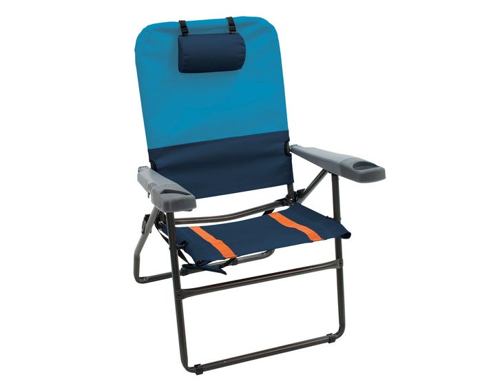 RIO Gear 4-Position Aluminum 17 in. Chair - Navy GR617-432-1