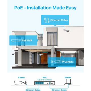 ZOSI 4K 16-Channel PoE 4TB NVR Security Camera System with 8X 5MP Wired Spotlight Cameras Color Night Vision 2-Way Audio 16SK-1825AW8-40-US-A2