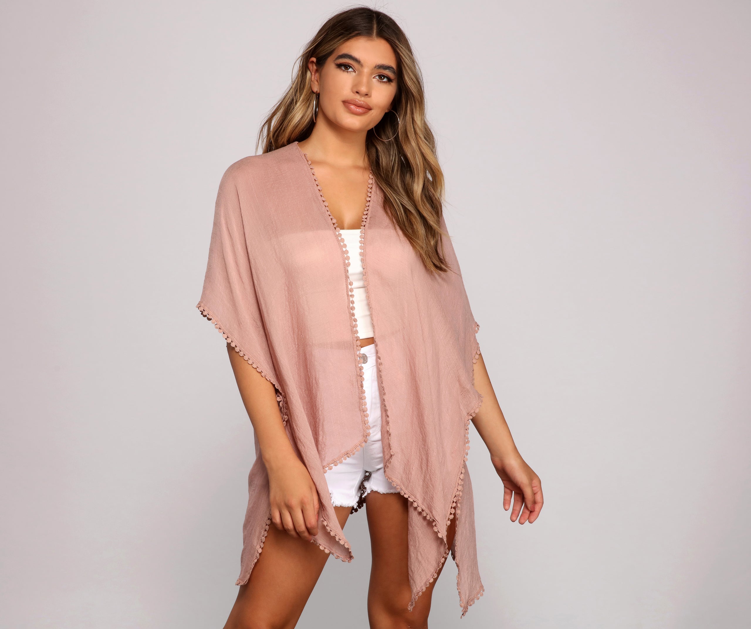 Flowy And Chic Woven Kimono