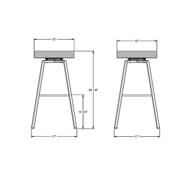 Amisco Robin Swivel Counter and Bar Stool