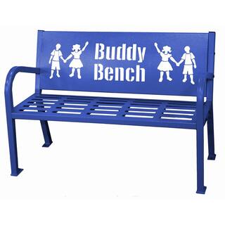 Paris 4 ft. Blue Buddy Bench 460-343-8002