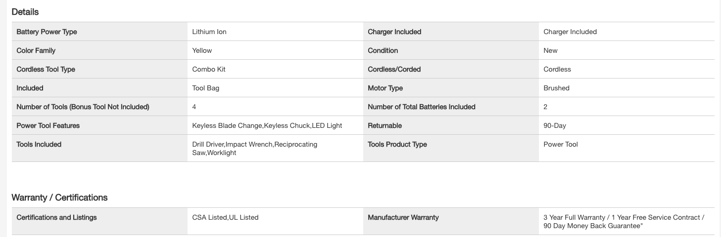 DEWALT DCK478D2 20-Volt Maximum Lithium-Ion Cordless Combo Kit with 2 Batteries 2.0 mAh， Charger and Tool Bag