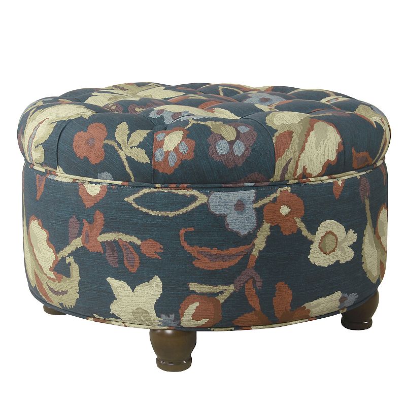 HomePop Tufted Storage Ottoman