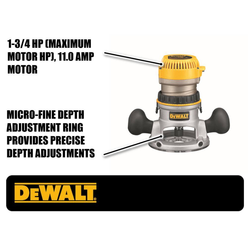 DW 1.75 HP Fixed Base Router DW616