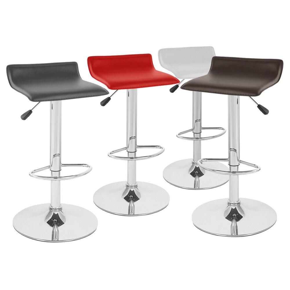 Sigma ContemporaryLeather Adjustable Barstools (Set of 2)