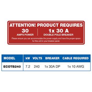 EcoSmart SmartBoost 7.2 kW Electric Tank Booster ECOTB240