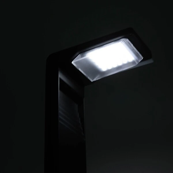 Solar Power Pathway Lights Outdoor Black Landscape Lighting