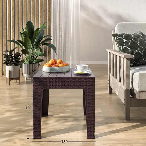 Trillia Resin Outdoor End Table