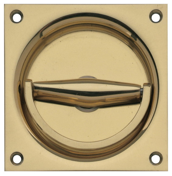 Hafele 910.60.108 Flush Ring Pull Handle  Brass