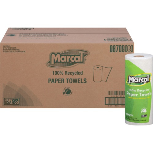 Marcal 100% Recycled Paper Towels  MRC6709