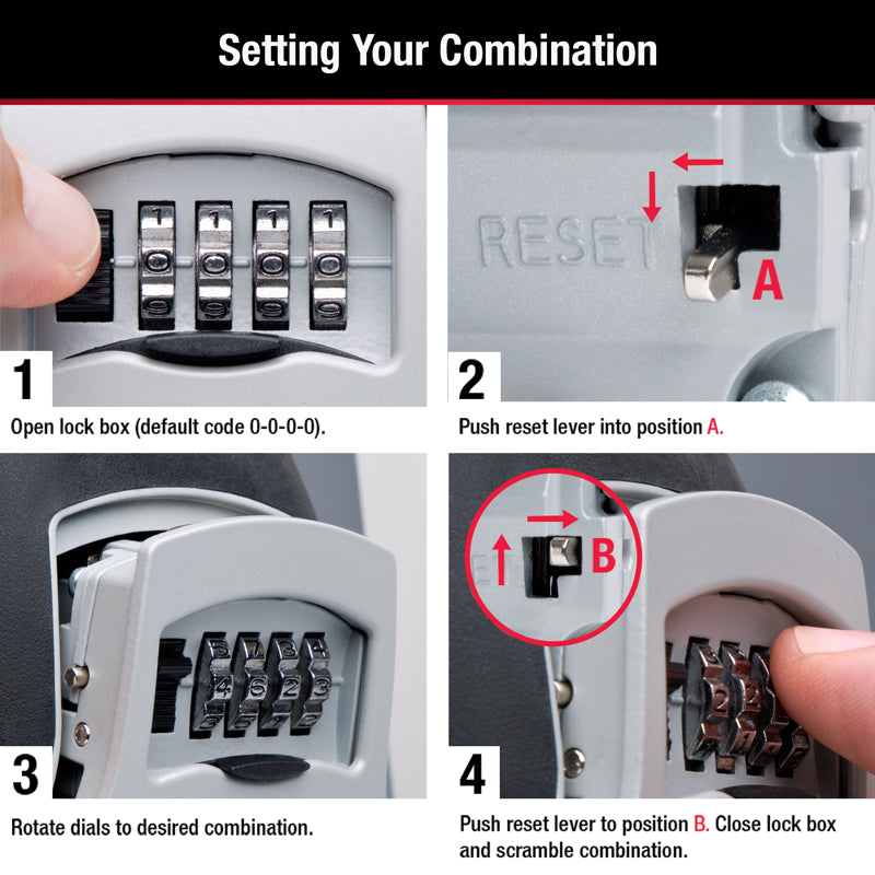 LOCK BOX METAL 3-1/4