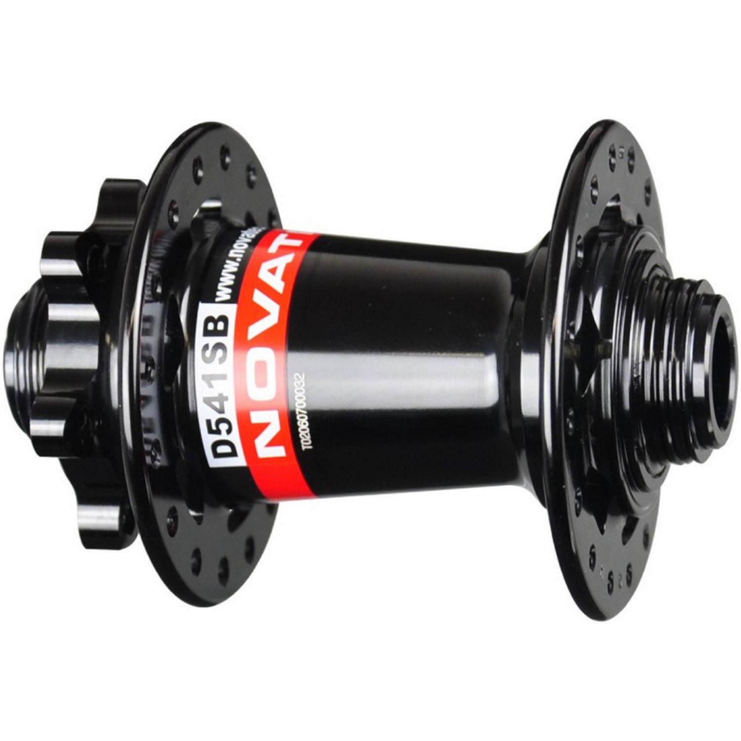 Novatec D541 MTB Disc Hub - Front - Black-Red - OEM