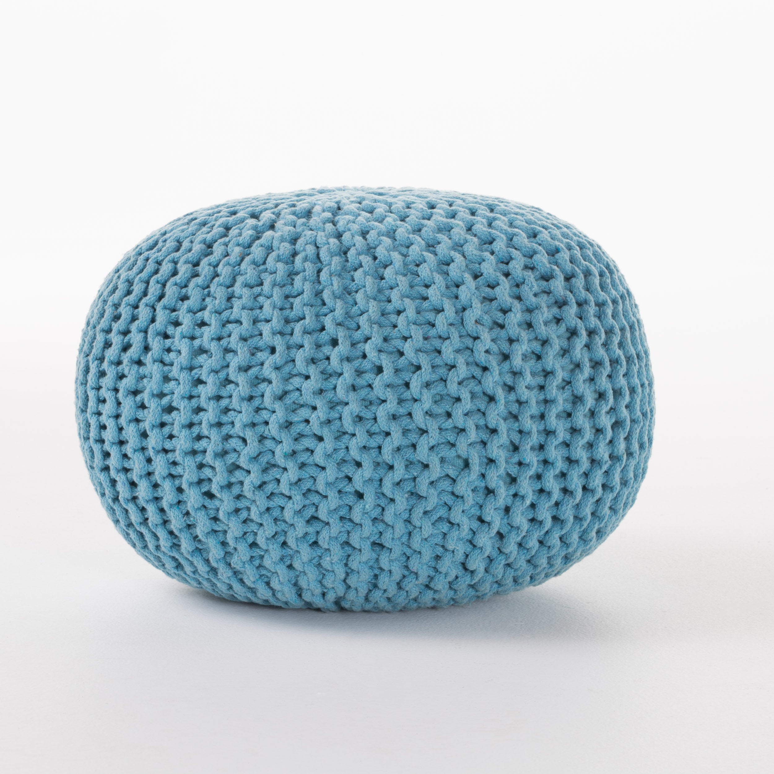 Poona Hand Knitted Artisan Pouf