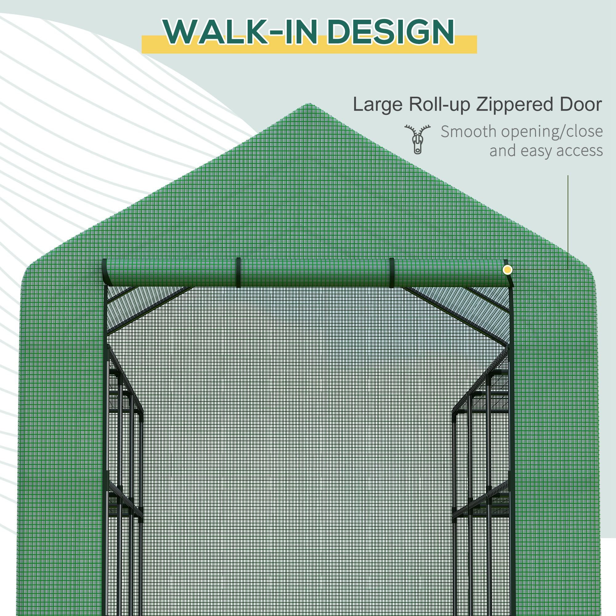 Portable Greenhouse Walk In Green House Outdoor Year Around Plant Gardening