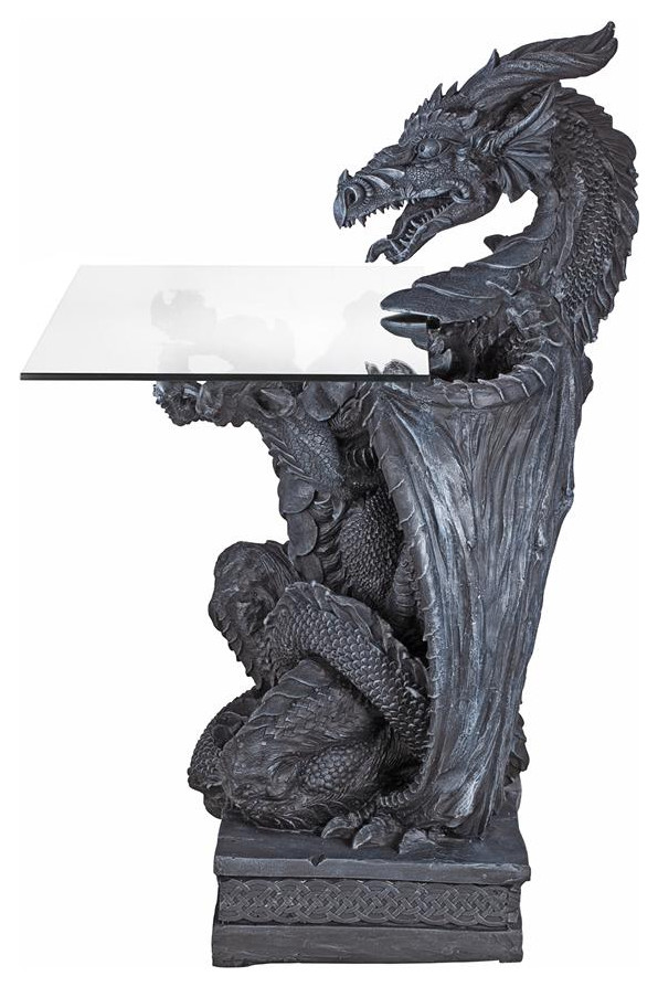 Design Toscano Subservient Dragon Table   Contemporary   Side Tables And End Tables   by PARMA HOME  Houzz