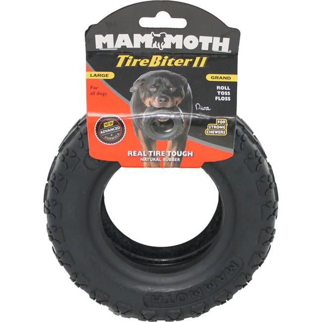 Mammoth TireBiter II Rubber Tire Dog Toy， Large， 6