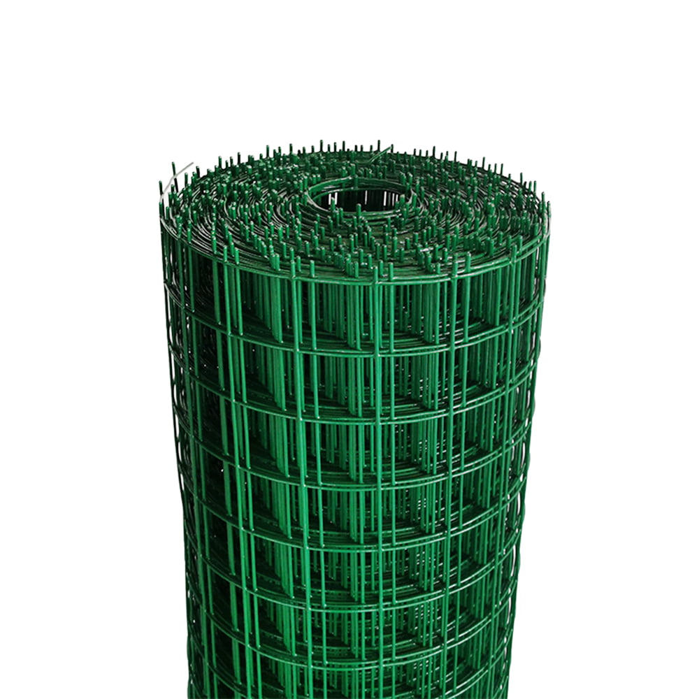 Anself Vinyl Coated Garden Fence Hardware Cloth Poultry Fence Galvanized Rolls Garden Enclosure Fence Wire Fence Roll 118 * 20in for Balcony Courtyard Garden