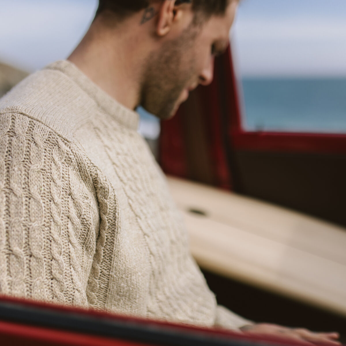 Drifter Knitted Jumper - Oatmeal