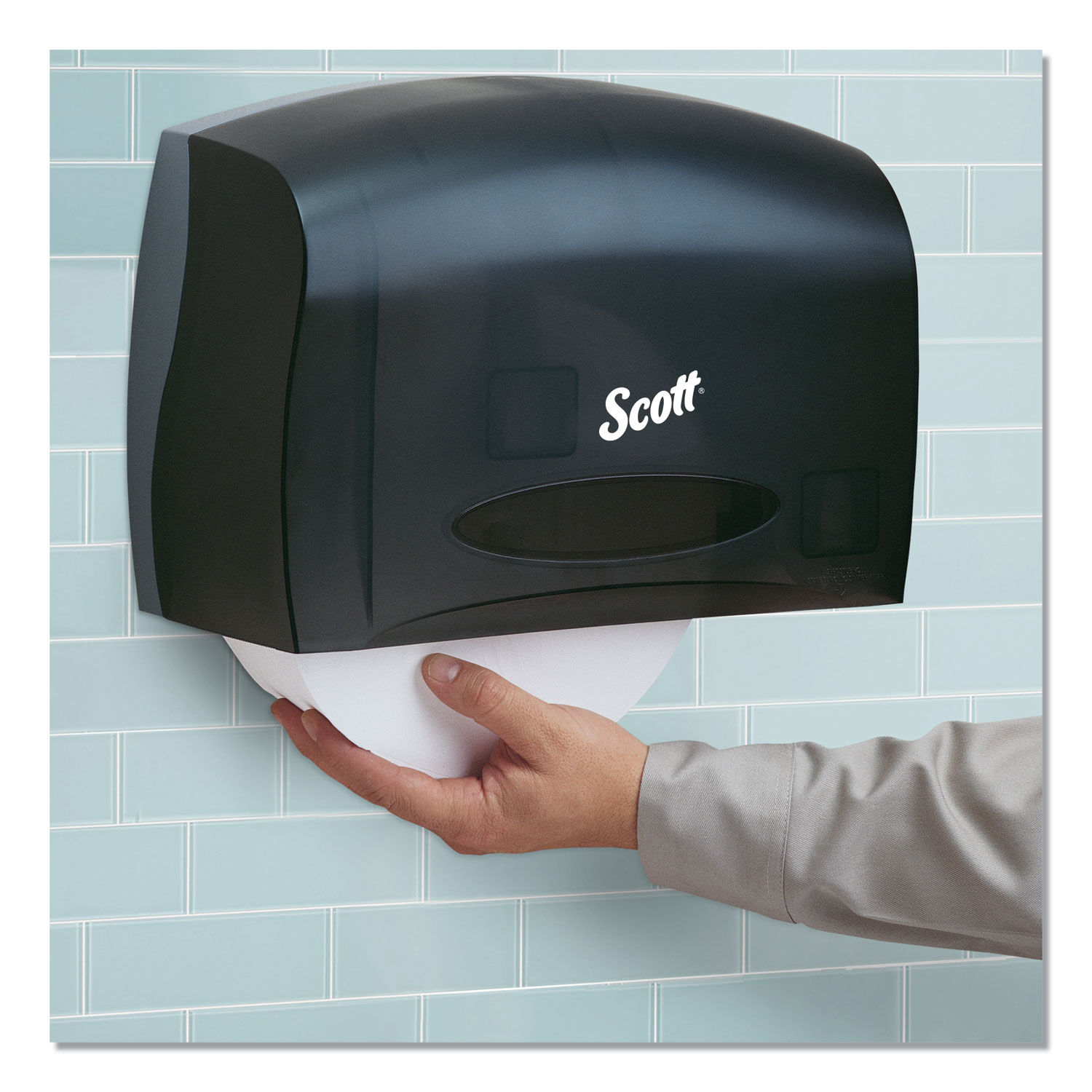 Essential Coreless Jumbo Roll Tissue Dispenser for Business by Scottandreg; KCC09602