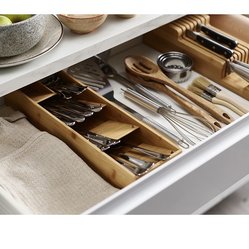 Joseph Joseph DrawerStore Bamboo Cutlery Organizer