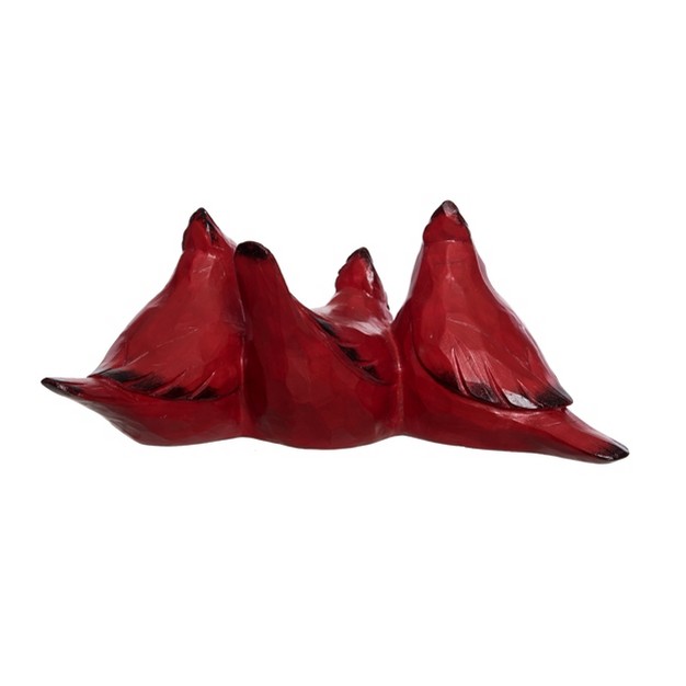 Transpac Resin 10 75 In Red Christmas Cardinal Gang Decor