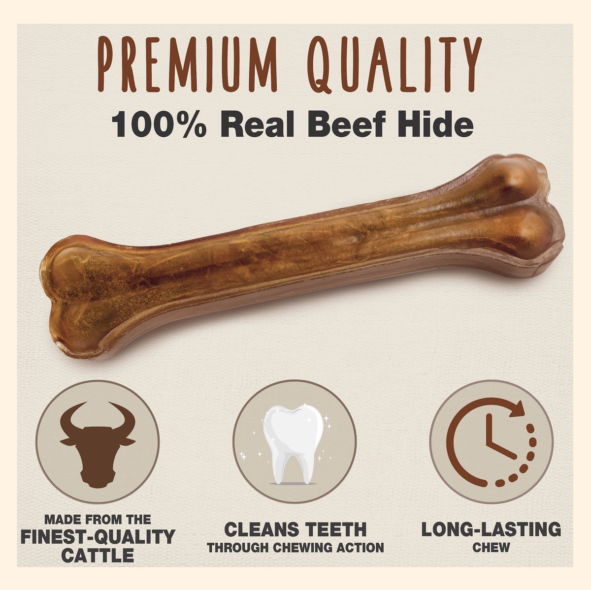 Cadet Premium Grade Pressed Beef Hide Bone