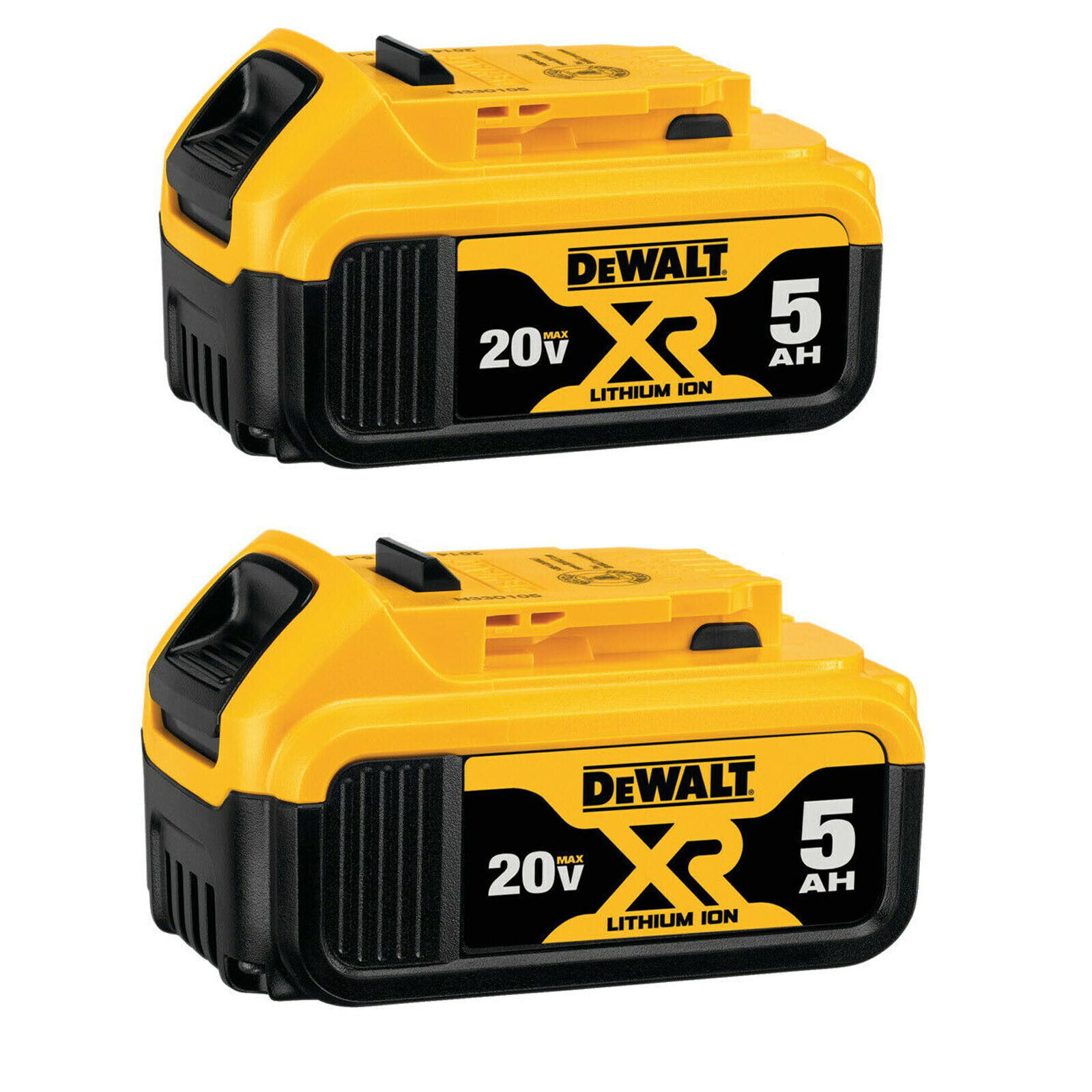 2Pack Dewalt DCB205 20V MAX XR 5.0 Ah Compact Lithium-Ion Power Tool Battery