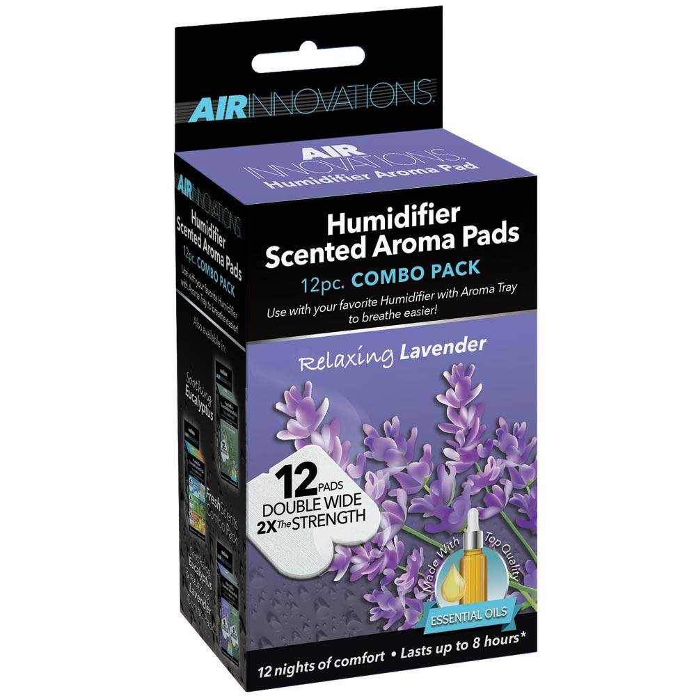 Air Innovations Essential Oil Humidifier Aroma Pads Lavender Scent (12-Pack) AP01-LAVENDER