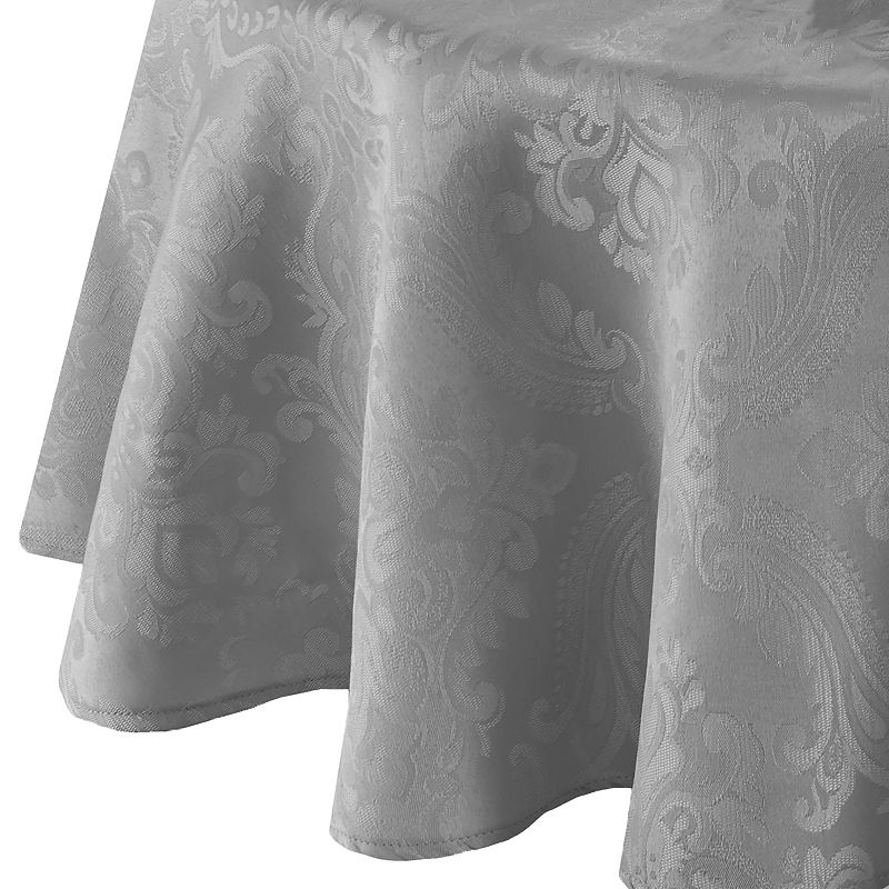 Elrene Home Fashions Caiden Elegance Damask Oval Tablecloth