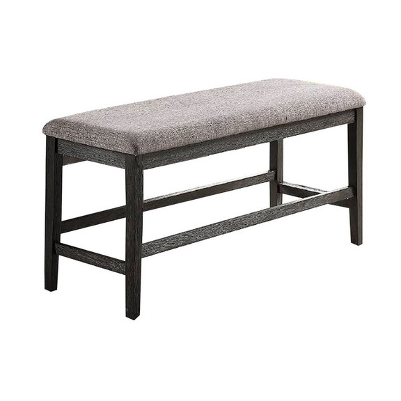 Benjara BM231847 Distressed Wooden Dining Bench wi...