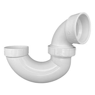 VPC 2 in. DWV PVC P- Trap with Union and Plastic Nut 34-LP708P-020B