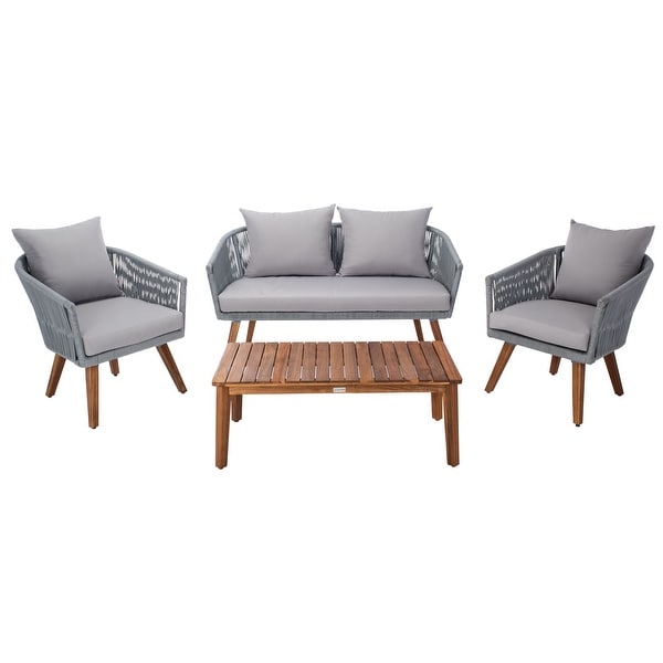 SAFAVIEH Outdoor Velso 4 Pc Living Set