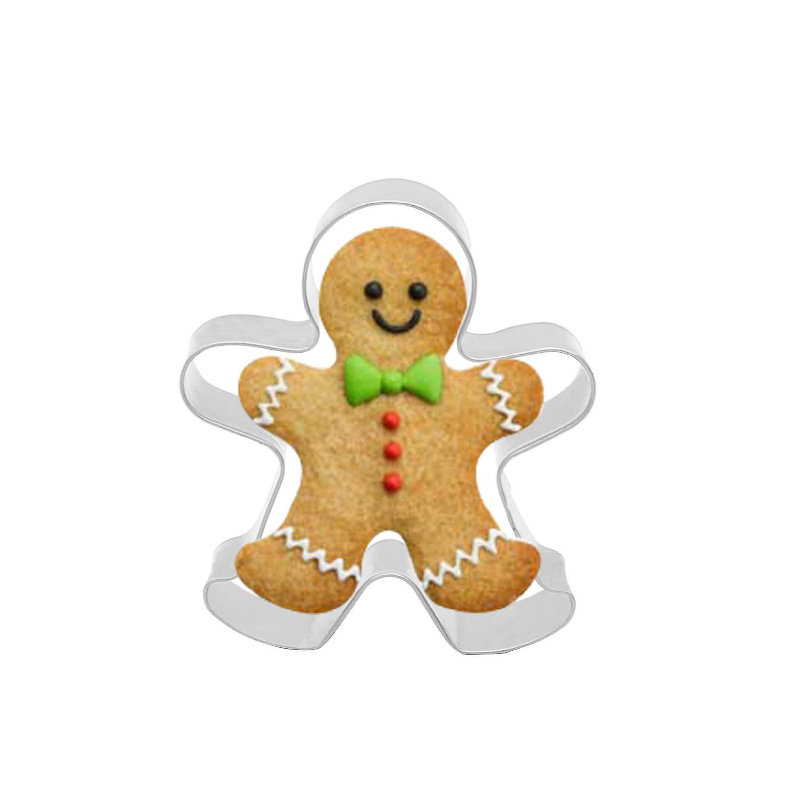 Christmas Gingerbread Man Shape Cut Mold - 2pcs/set