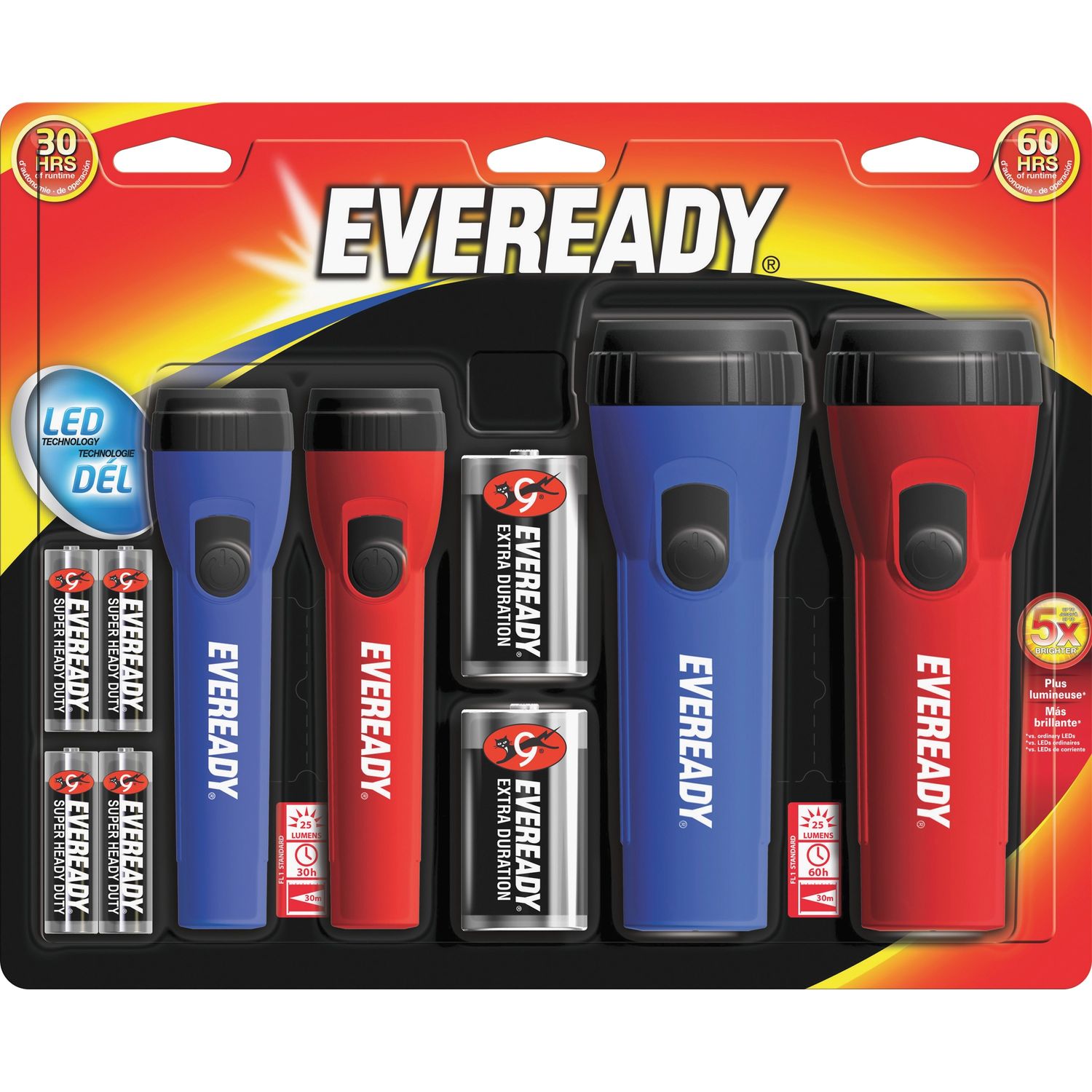 LED Flashlight Combo Pack by Energizer Holdings， Inc EVEEVM5511SCT