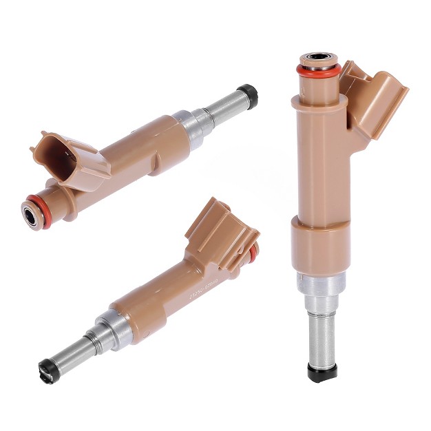 Unique Bargains 23250 0t010 Fuel Injector For Toyota Corolla Matrix 4 Door For Scion Brown 4 Pcs