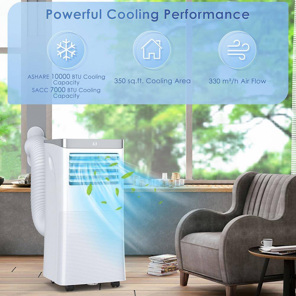 Gymax 3-in-1 Portable Air Conditioner 10000 BTU Air Cooler w24H Timer GYM09408