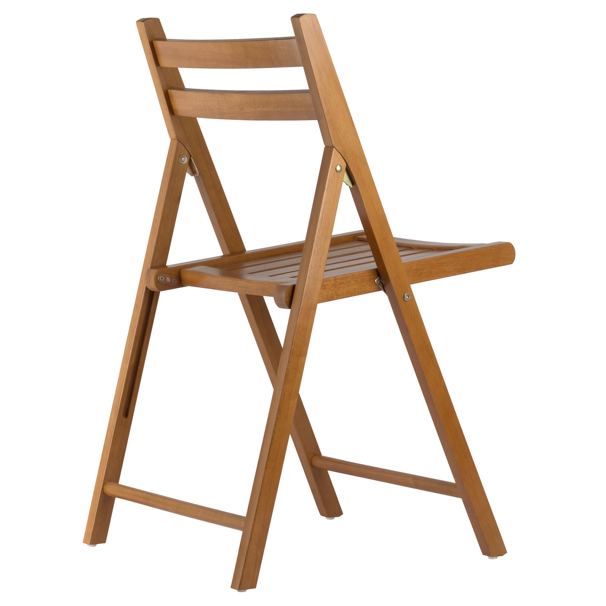 Winsome Wood Robin Folding Chair Set, Teak Finish, set of 4