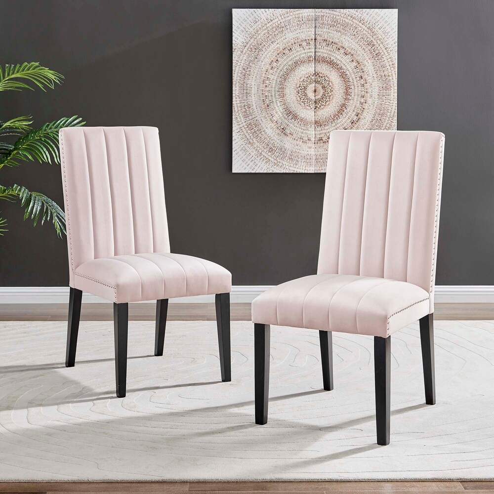 Catalyst Performance Velvet Dining Side Chairs   Set of 2