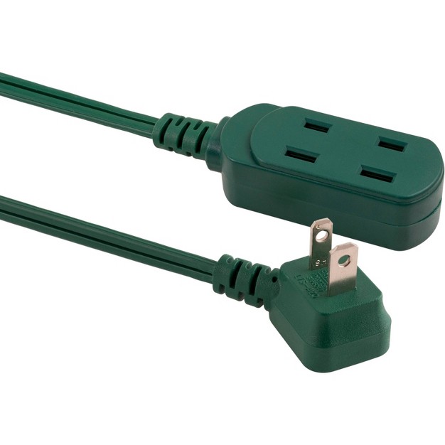 Philips 15 x27 3 outlet Polarized Extension Cord Indoor Green