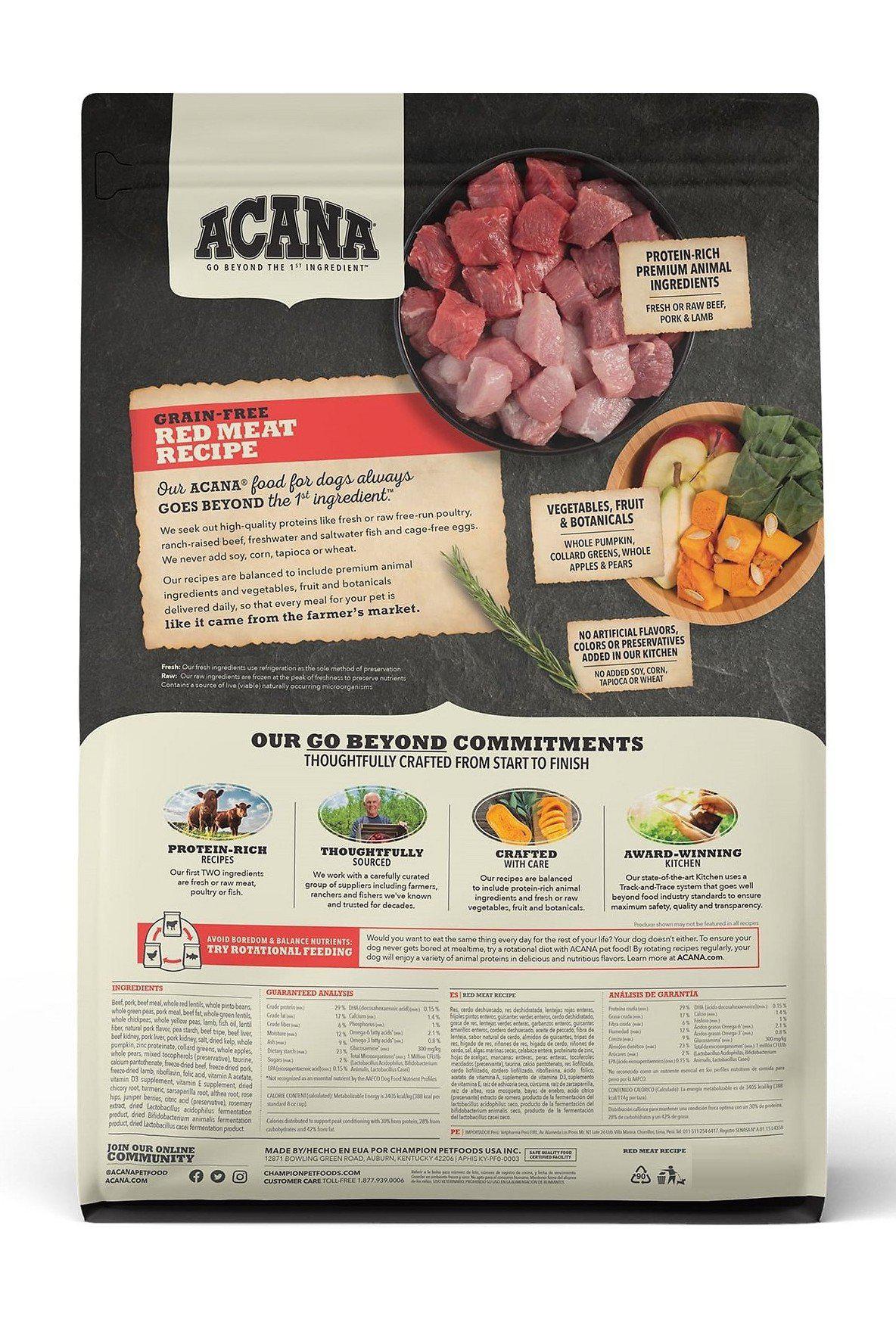 Acana Heritage Red Meats Dry Dog Food