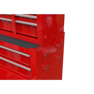 Tidoin High Capacity Steel Rolling Tool Cart with Wheels and 8-Drawer Tool Storage Cabinet in Red ART-YDW1-144