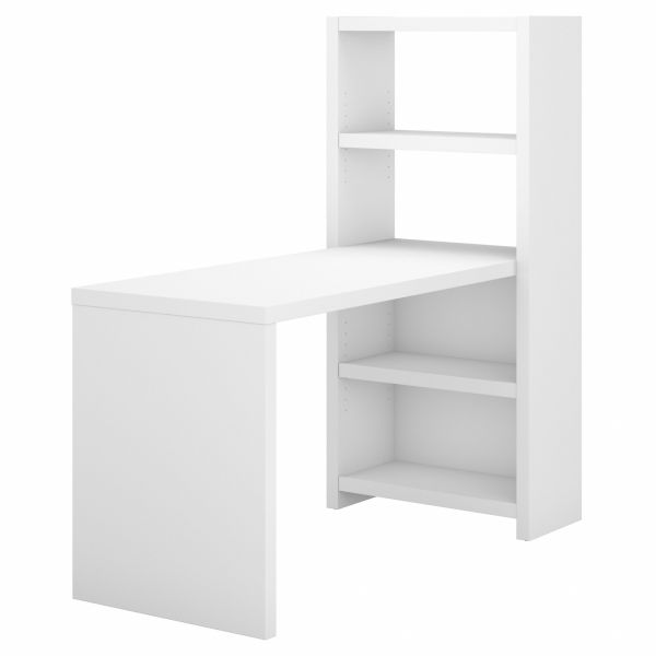 Office by kathy ireland Echo 56W Bookcase Desk in Pure White