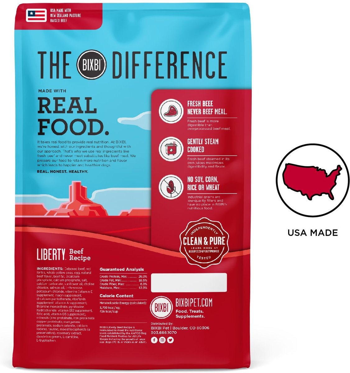 BIXBI Liberty Beef Recipe Grain-Free Dry Dog Food