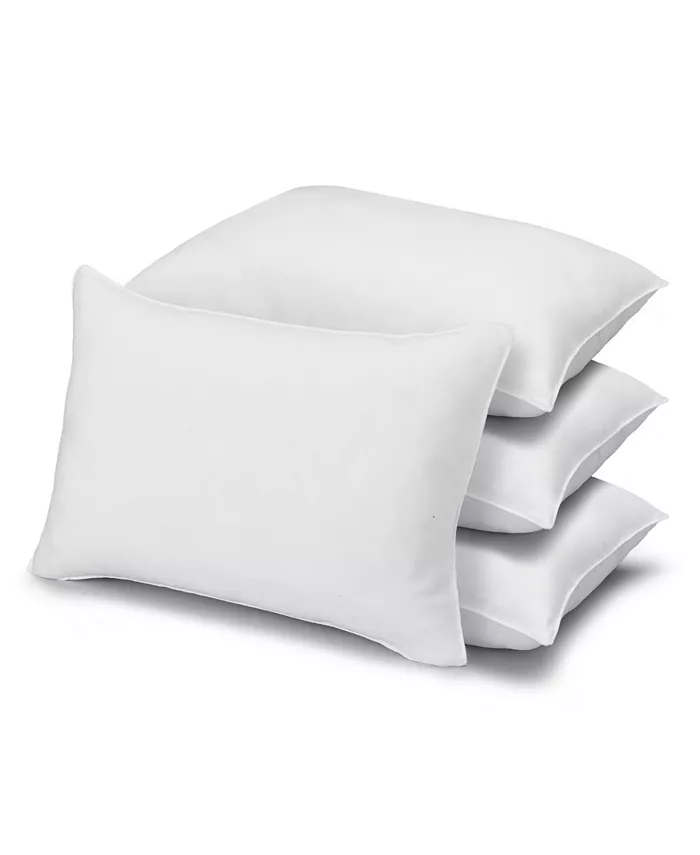 Ella Jayne Signature Plush Allergy-Resistant Firm Density Side Back Sleeper Down Alternative Pillow， Standard - Set of 4