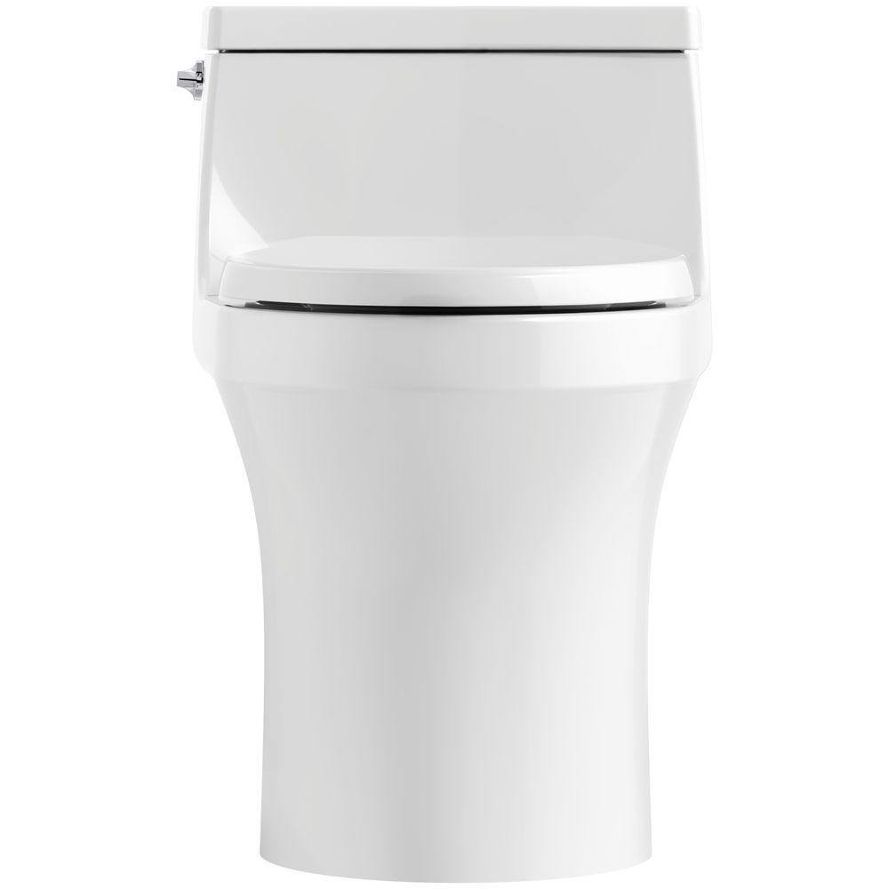 KOHLER San Souci 1-Piece 1.28 GPF Single Flush Elongated Toilet in Biscuit K-5172-96